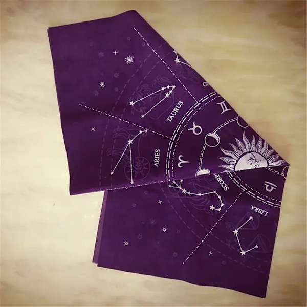 12 Constellations Tarots Kort Bordduk Samet Divination Altar Kläd Bräde spel