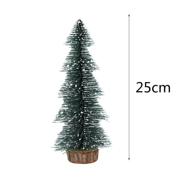 Mini liten jul träd skrivbord dekoration cederträ nål träd jul ny år hem inredning