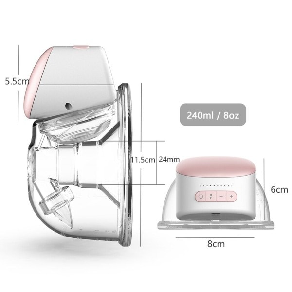 Bärbar Bröst Pump HandsFree Elektrisk Bärbar Bärbar Bröst Pumpar