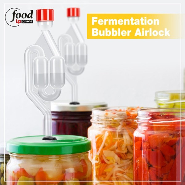 Homebrew Bubble Airlock Carboys Stopper & Fermenter Seal Valve with Food Grade Grommets Vin making