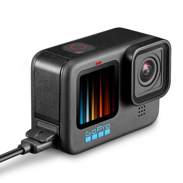 Flip Side Battery Cover for GoPro Hero Black Removable Battery Port Cover Opladning Port