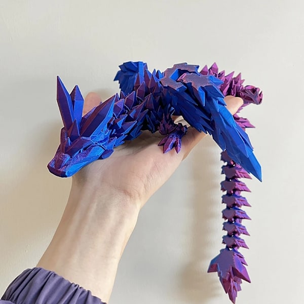 3D Drake Roterbar ledad Drake Ägg Barn Gåvor Realistisk Drake Staty