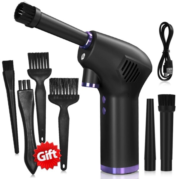 Trådlös Air Duster USB Dust Blower Handheld Dust Collector