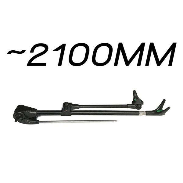 2,1m Teleskop Fiskeri Bracket Stang Holder Bracket Støtte Stativ til fiskestang