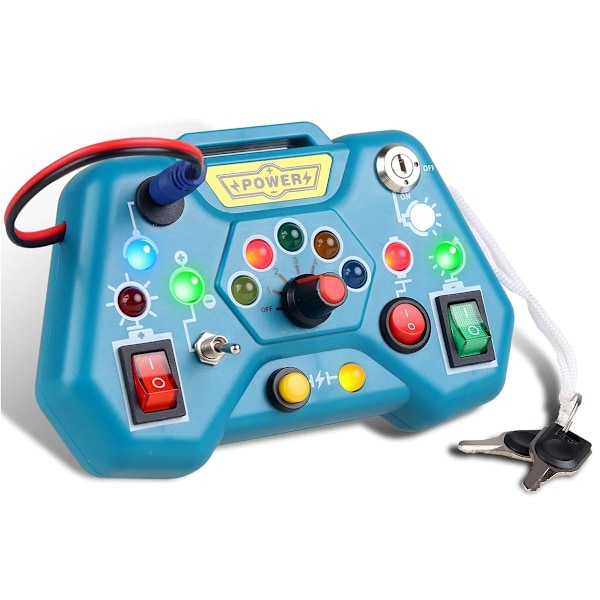 Hög kvalitet Montessori Upptagen Bräde Sensor Leksaker Med LED Ljus Switch Kontroll Bräde Resor Aktiviteter Barn Spel För 2-4 år gamla