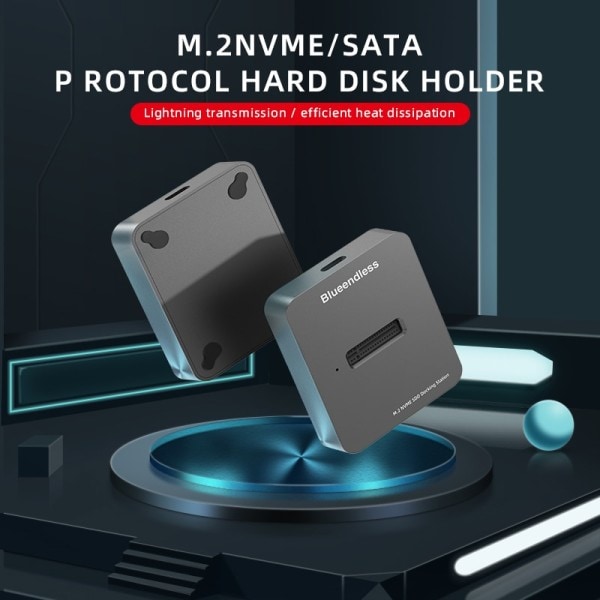 Dual bay SSD m.2 case usb 3.1 PCIe NVME with M Key/B&M Key SSD enclosure Solid Disk case ssd docking station