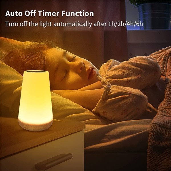 13 farve skiftende nat lys RGB fjernbetjening kontrol touch dæmpbar lampe bærbar bord sengen lamper