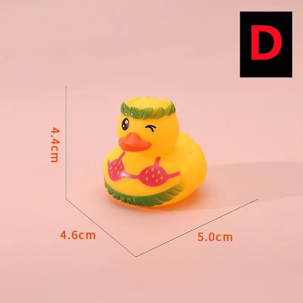 Jul Lille Gul And Børn's Vand Legetøj Klead Kaldet Modellering Gummi Ænder Legetøj Bil Ornamenter