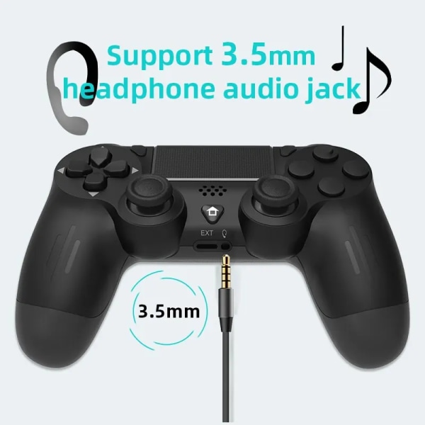 Bluetooth-yhteensopiva Peli ohjain PS4/Slim/Pro Langattomalle Peliohjain PC Kaksois Värinä Joystick IOS/Androidille