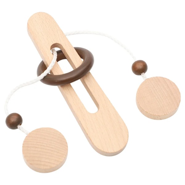 Intelligent Lås opp Toy Kong Ming Lock Brain Teaser Iq Puzzles Tre Leker