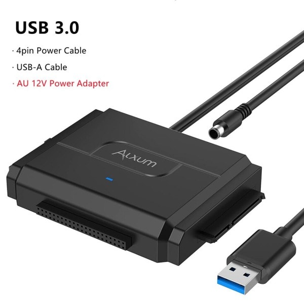 SATA til USB IDE Adapter USB 3.0 Sata 2.5/3.5/5.25 Tommer HDD SSD Hard Disk Drive Data Transfer Converter