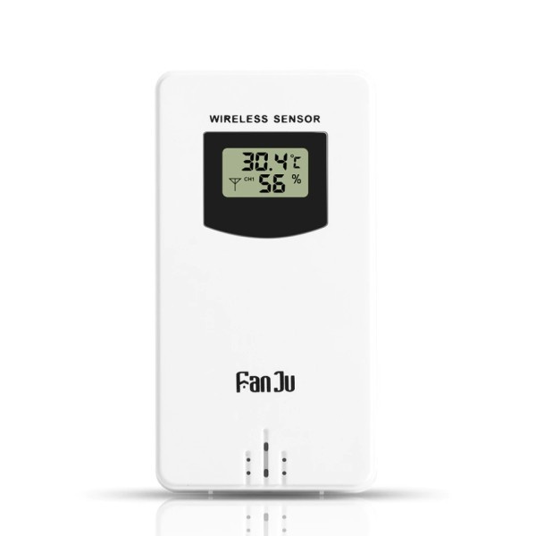 Trådløs Udendørs Sensor Indendørs Sender Temperatur Fugtighed Måler Hygrometer Termometer