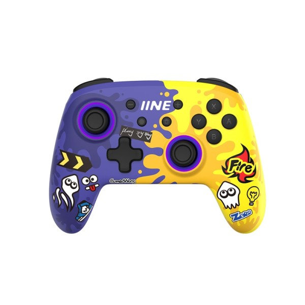 IINE Kultainen-Vihreä Langaton Wake Up NFC Ohjain Yhteensopiva Nintendo Switch% 2FOLED