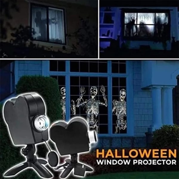 Holografinen Projektori 12 Elokuvat Ikkuna Ihmemaa Elokuva Projektori Spooky Nights