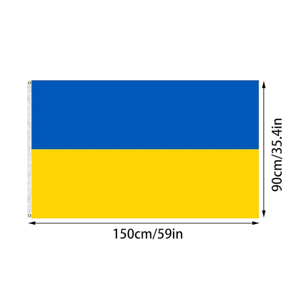 Ukraina Flagga 90x150cm Trädgård Bar Restaurang Polyester Blå Gul