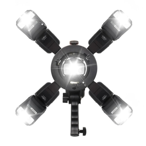 Handhållen Grip Bowens S Mount Holder for Speedlite Flash Snoot Softbox
