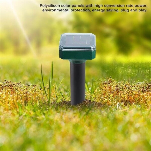 10 pakkaus ulko aurinko ultraääni värinä tuholaisten karkotin käärme repelleri