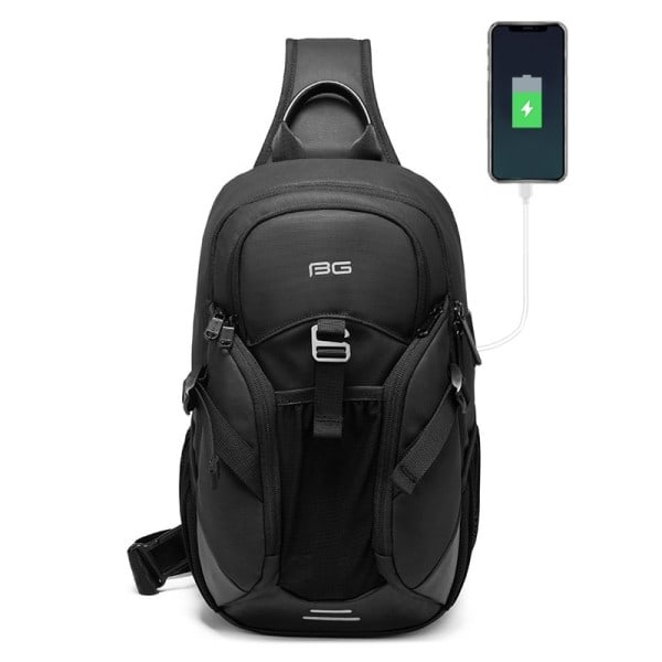 Multifunktionell man bröstväska cool resor crossbody väskor herrar sling väskor hane axel väska