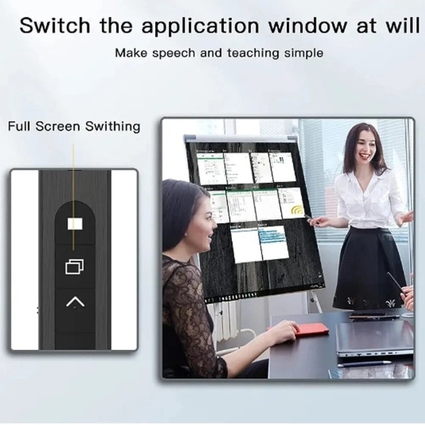 Wireless Presenter Röd Laser Page Turning Pen 2.4G RF Volym Remote Control PPT Presentation USB PowerPoint Pointer