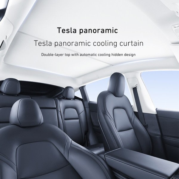 Kattoluukku jäähdytykseen ja lämmön eristykseen sopii Tesla aurinkosuojaan