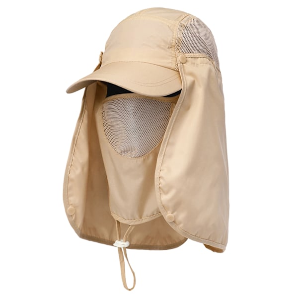 Fiske Hatt Utendørs Sport Turing Visor Hatt UV Beskyttelse Ansikt Nakke Dekke Fiske Sol Beskyttelse Hatt