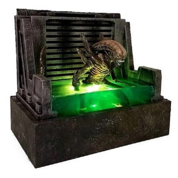 Horror Film Skulptur Oplyst 3D Model Harpiks Håndværk Hjem Fest Dekor Statue Figur