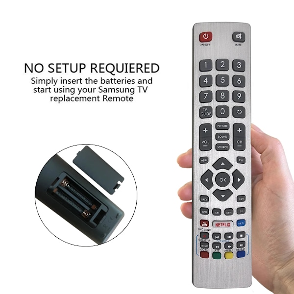 Korvaava Sharp Aquos TV Kaukosäädin Sharp Aquos Smart TV ( Netflix & YouTube painikkeet) - Toimii suoraan poissa