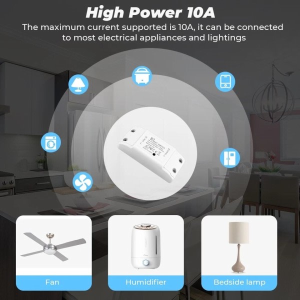 WIFI Switch Smart Home Automaatio Rele Moduuli Tuya Alexa Ajoitus Switch Smartlife APP Langaton Kaukosäädin Ohjaus Rele