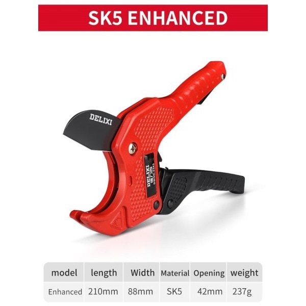 Rör Skär Rör Sax SK5 Material Med Behandling Spärr PVC/PU/PP/PE Slang Rör Skär Sax Hand Verktyg