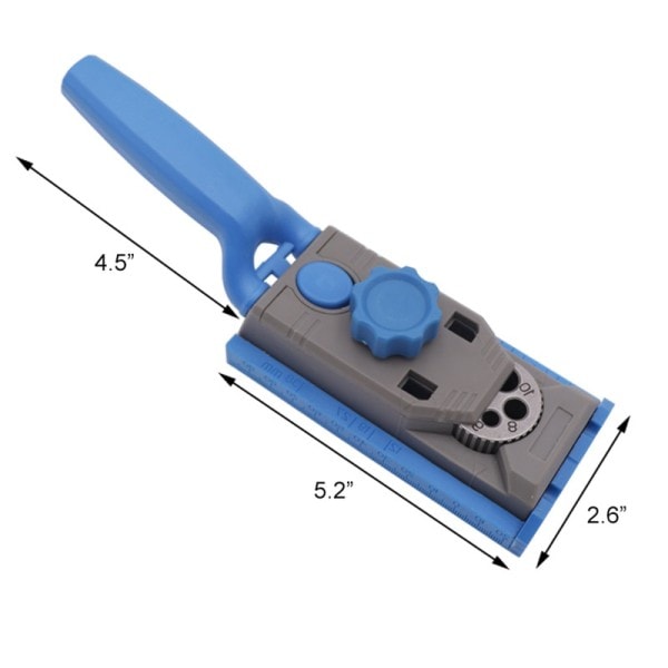 2 i 1 lomme hull jigg sett for trebearbeiding dyvel guide bor bits