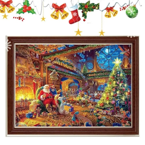 Jul Advent Kalender 1008stk Julemand puslespil 24 Dage Nedtælling