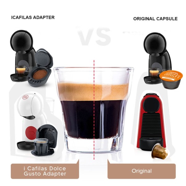 Adapteri Dolce Gusto PICCOLO kone Uudelleenkäytettävä kapseli Uudelleentäytettävä