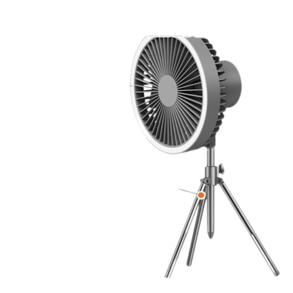 Bärbar camping fläkt uppladdningsbar skrivbord LED-belysning stativ elektrisk fläkt