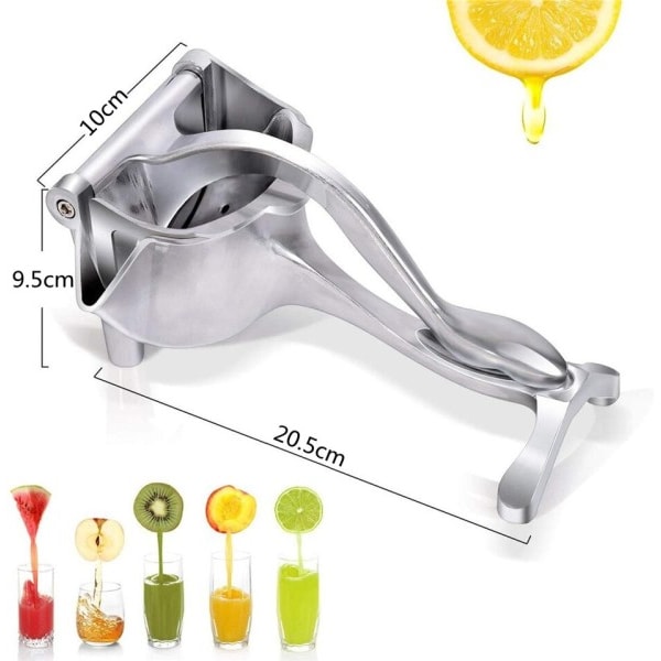 Manuell saft press aluminium legering hand tryck juicer granatäpple apelsin citron socker rör juice
