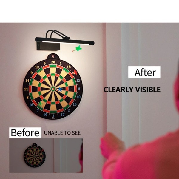 Genopladelig Trådløs LED Væg Lampe Fjernbetjening Betjening Dæmpning Maleri lampe Badeværelse Lys