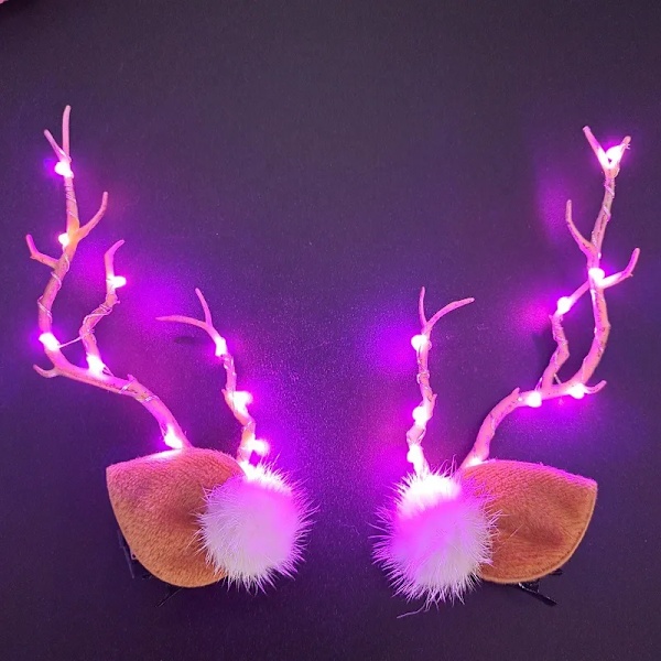 jul älg öron hår klämma mode kvinnor flicka jul hår nål jul fest barretter