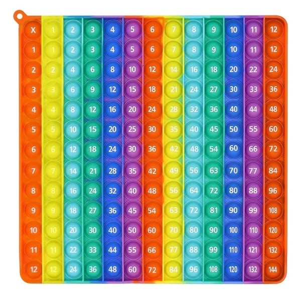 Stor storlek Digital Multiplikation Tabell Montessori Push Bubble Barn leksak