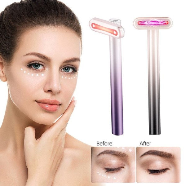 Elektrisk Fairy Stick Opladbar EMS Rød Lys Terapi Stick Ansikts Eye Massager
