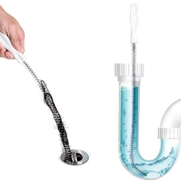 65 cm flexibel avlopp hår orm täppa borttagare vask badrum rör rengöring avlopp borste
