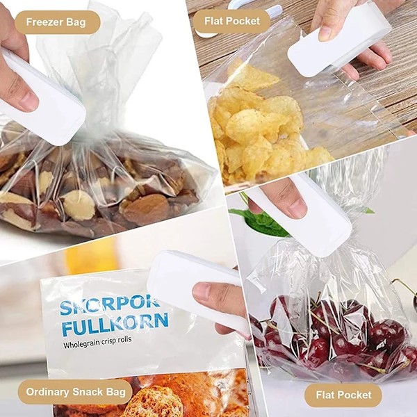 Hög kvalitet Mini Värme påse Tätning Maskin Paket Sealer påsar Thermal Plast Mat påse Förslutning