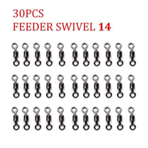 30st Karp Fiske Tillbehör Swivel Stopp Pärlor Anti-trassel Sleeve Stoppar