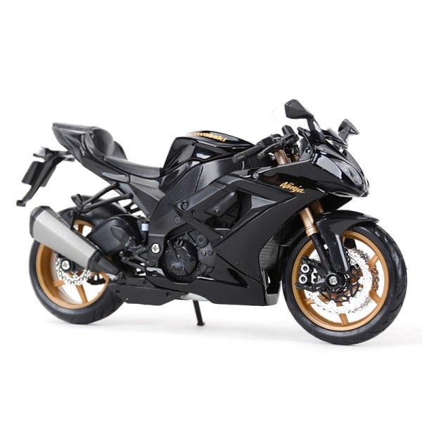 Kawasaki Ninja ZX-10R Musta Die Cast Vehicles keräily harrastukset moottoripyörä malli lelut