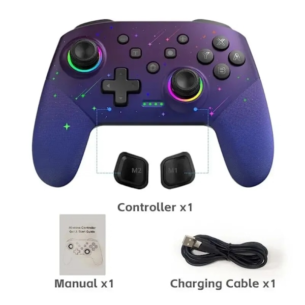 Wireless Controller For Nintendo Switch OLED/Lite Console Pro Gamepad med 1000Mah Batteri