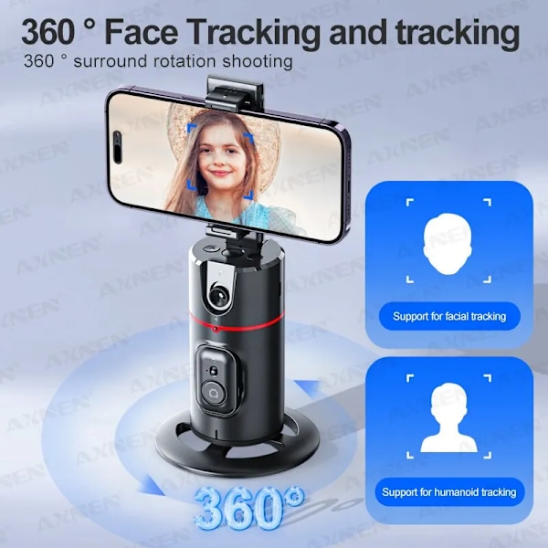 360 Rotasjon Oppfølging Gimbal Stabilisator Monopod