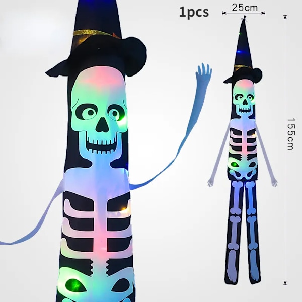 Halloween LED koristelu vilkkuva valo riippuva kallo kauhu kurpitsa lepakko