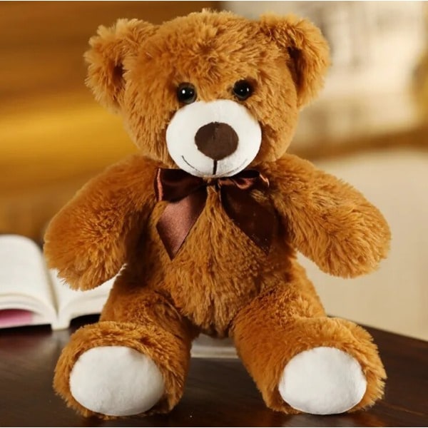 Jul Bjørn Nydelig Bamse Bamse Plysj Leker Fylt Søt Bjørn Dukke Gutter & Jenter Valentine's Gave Jule Gave
