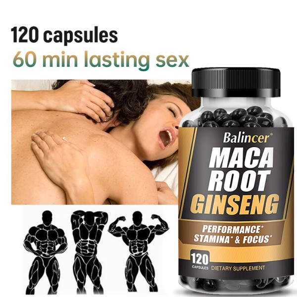 Musta Maca Punainen Ginseng Uute Tukee Lisääntymisterveyttä ja luonnollista energiaa,