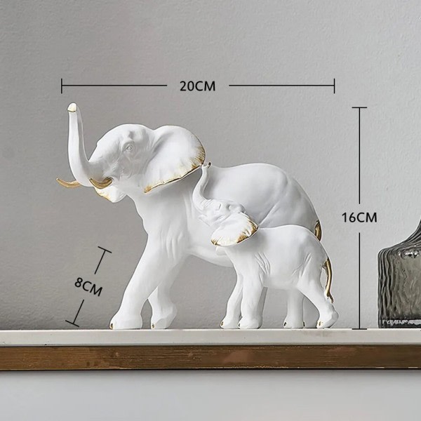 Elefant statue skulpturer & figurer nodisk hjem dekorasjon tilbehør luksus stue rom dekorasjon skrivebord dekorasjon