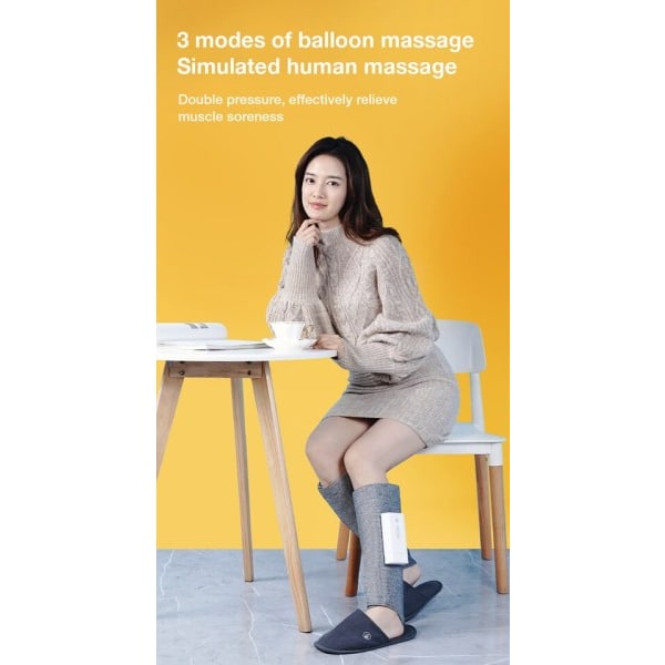 Elektrisk Ben Massager Val Muskel Massage Maskin Med Pneumatisk Kompression Värme Vibrator