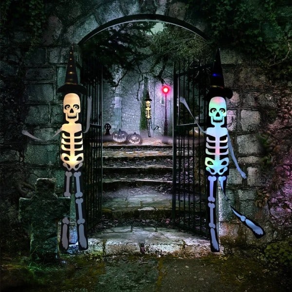 Halloween LED koristelu vilkkuva valo riippuva kallo kauhu kurpitsa lepakko